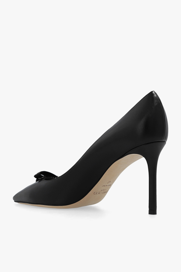 Jimmy Choo 'Romy' leather stiletto pumps | chunky boat shoe